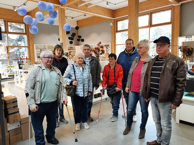 Die SoVD-Mitglieder in der Halberstädter Glashütte